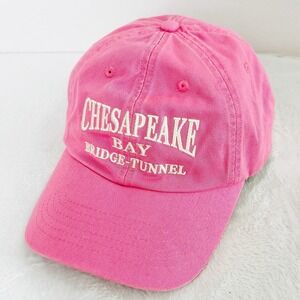 Chesapeake Bay Bridge Tunnel Royal Resortwear Hat Cap Adjustable Strapback‎ Pink